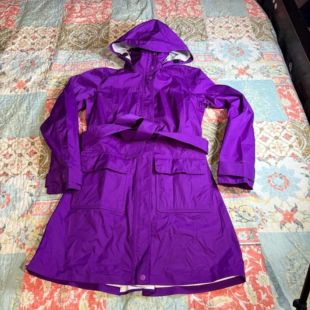 Patagonia Women's Torrentshell City Trench Coat Rain Jacket Waterproof Outdoor S - Picture 5 of 16